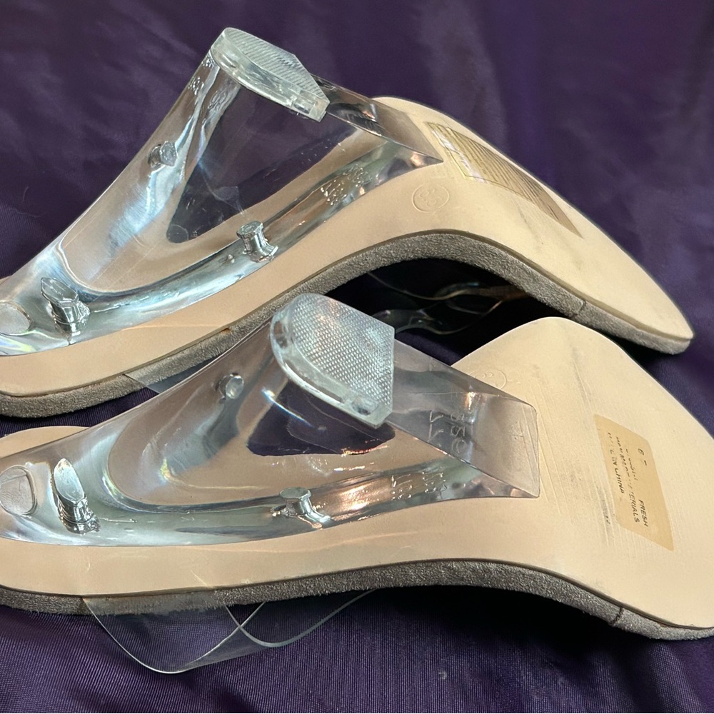 Cape Robbin Women's Transparent and Beige Heels - Picture 9 of 9